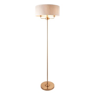 Endon 110724 - Επιδαπέδιο φωτιστικό HIGHCLERE 1xE14/40W/230V μπεζ/ορείχαλκος