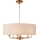 Endon 110727 - Κρεμαστός πολυέλαιος με αλυσίδα HIGHCLERE 8xE14/6W/230V μπεζ/ορείχαλκος διάμ. 70 cm