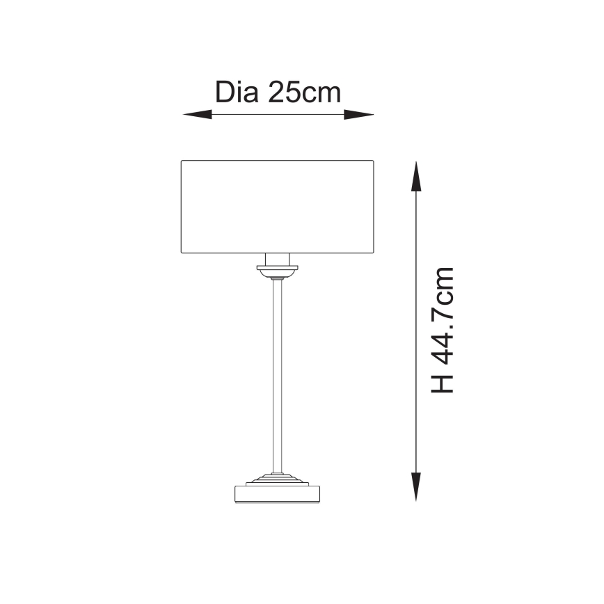Endon 110728 - Επιτραπέζιο φωτιστικό HIGHCLERE 1xE14/7W/230V μπεζ/ορείχαλκο Ø 25 cm