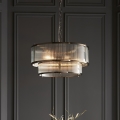 Endon 110944 - Πολυέλαιος με αλυσίδα RIDGETON 5xE14/6W/230V ορείχαλκος
