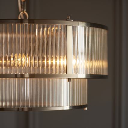 Endon 110944 - Πολυέλαιος με αλυσίδα RIDGETON 5xE14/6W/230V ορείχαλκος