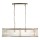 Endon 110945 - Κρεμαστό φωτιστικό οροφής RIDGETON 4xE14/6W/230V ορείχαλκος/διαφανές