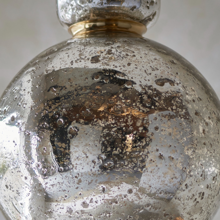 Endon 111336 - Κρεμαστό φωτιστικό με καλώδιο 1xE27/10W/230V χρυσό/καπνιστό μαύρο