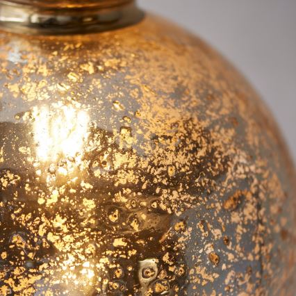 Endon 111336 - Κρεμαστό φωτιστικό με καλώδιο 1xE27/10W/230V χρυσό/καπνιστό μαύρο