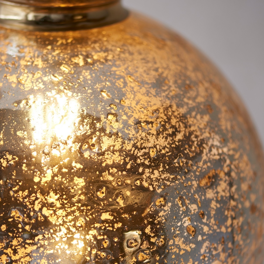 Endon 111336 - Κρεμαστό φωτιστικό με καλώδιο 1xE27/10W/230V χρυσό/καπνιστό μαύρο