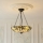 Endon 111869 - Κρεμαστός πολυέλαιος με αλυσίδα Tiffany ASHTON 3xE27/10W/230V διάμ. 45 εκ.