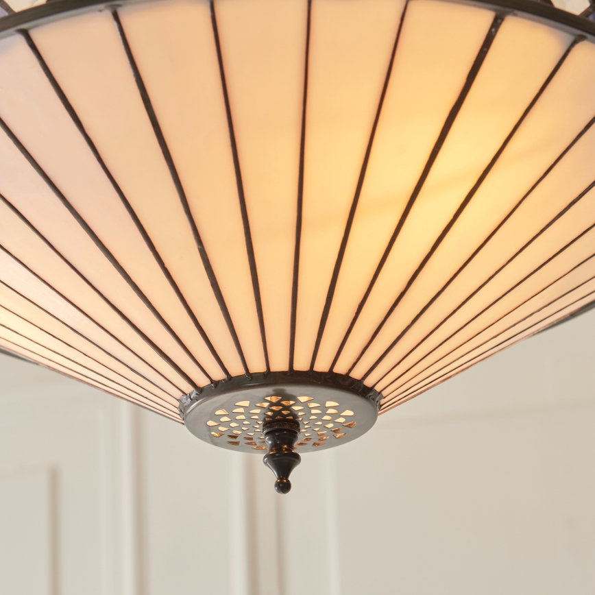 Endon 111870 - Πολυέλαιος σε αλυσίδα Tiffany FARGO 3xE27/10W/230V, διάμ. 41,5 εκ.