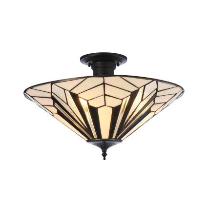 Endon 111895 - Πλαφονιέρα Tiffany ASTORIA 3xE27/10W/230V, διάμ. 48 εκ.