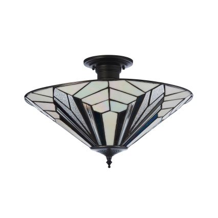 Endon 111895 - Πλαφονιέρα Tiffany ASTORIA 3xE27/10W/230V, διάμ. 48 εκ.