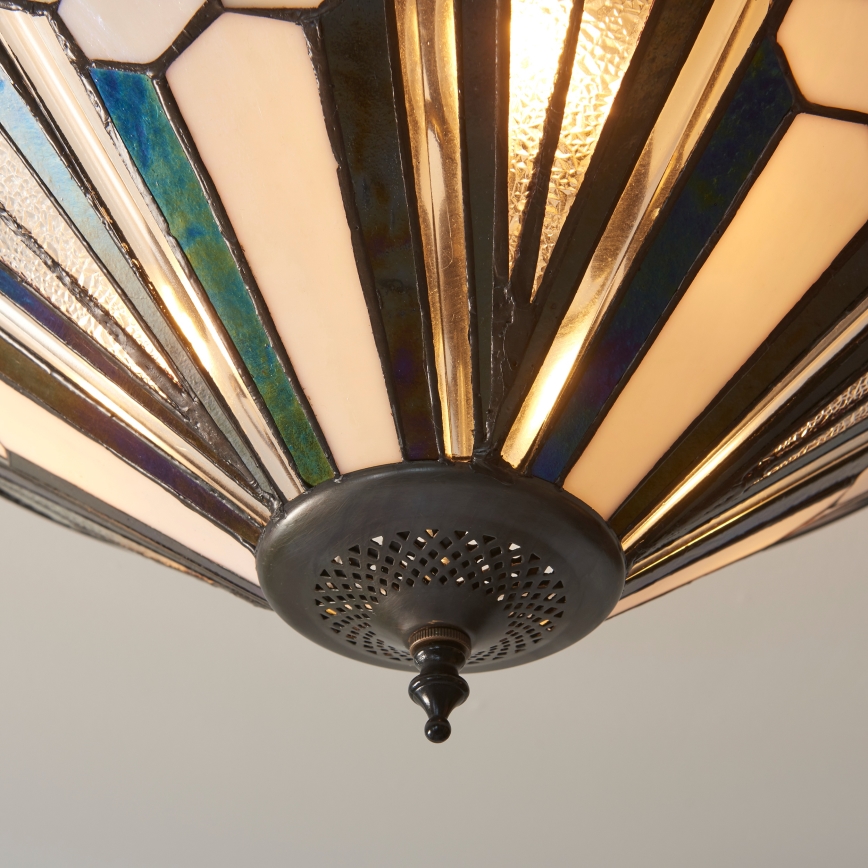 Endon 111895 - Πλαφονιέρα Tiffany ASTORIA 3xE27/10W/230V, διάμ. 48 εκ.