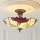 Endon 111896 - Επιφανειακό φωτιστικό οροφής Tiffany BOTANICA 3xE27/10W/230V διάμ. 45 cm