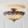 Endon 111906 - Επιφανειακό φωτιστικό οροφής Tiffany HUTCHINSON 3xE27/10W/230V διάμ. 50 cm