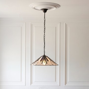 Endon 111922 - Κρεμαστό φωτιστικό σε αλυσίδα Tiffany ASTORIA, 3xE27/10W/230V, Ø 48 cm