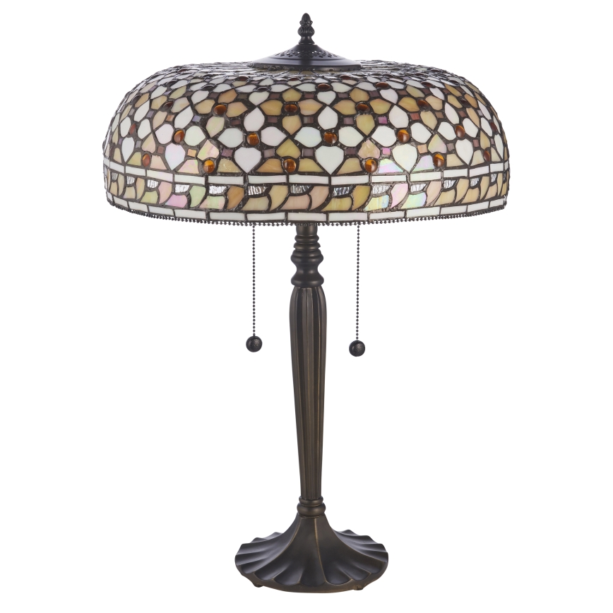 Endon 112178 - Επιτραπέζιο φωτιστικό Tiffany MILLE FEUX 2xE14/40W/230V διάμ. 45 cm