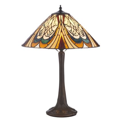 Endon 112185 - Επιτραπέζιο φωτιστικό Tiffany HECTOR 1xE27/10W/230V, διάμ. 40 cm