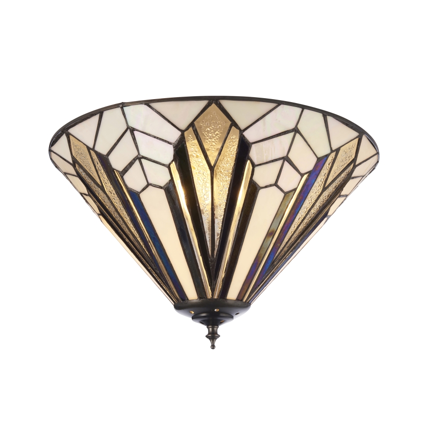Endon 112191 - Φωτιστικό οροφής Tiffany ASTORIA 2xE27/60W/230V, διάμετρος 40 cm