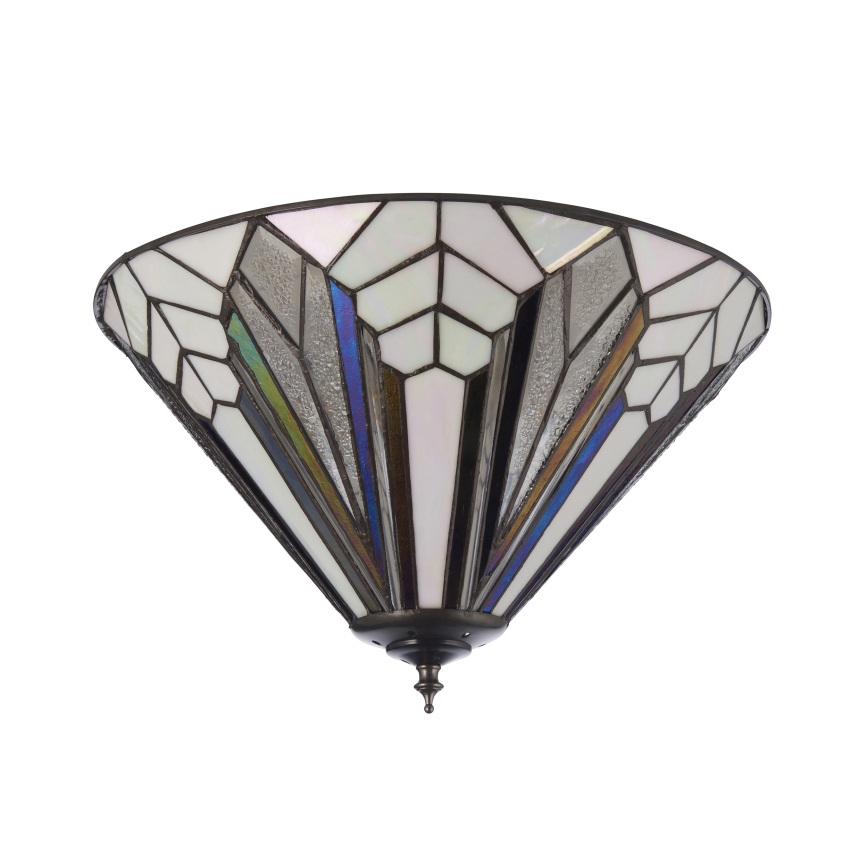 Endon 112191 - Φωτιστικό οροφής Tiffany ASTORIA 2xE27/60W/230V, διάμετρος 40 cm
