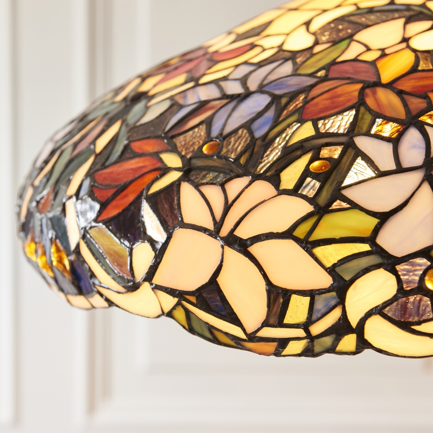 Endon 112193 - Πολυέλαιος με αλυσίδα Tiffany SULLIVAN 3xE27/60W/230V Ø 57 εκ.