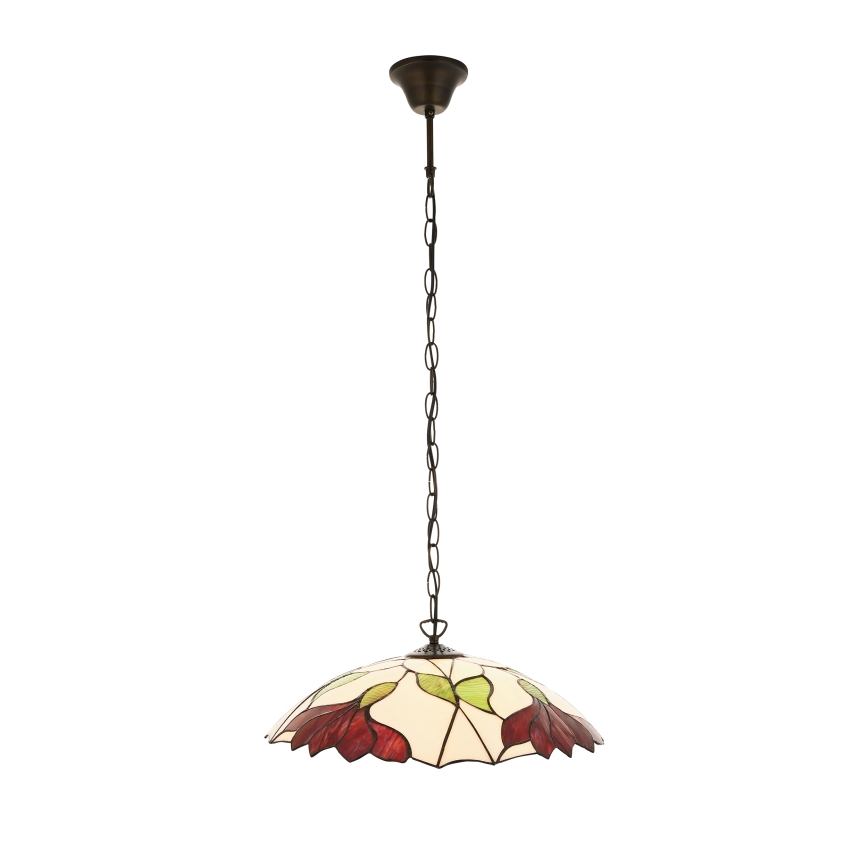 Endon 112246 - Κρεμαστό φωτιστικό με αλυσίδα Tiffany BOTANICA 1xE27/60W/230V Ø 45 cm