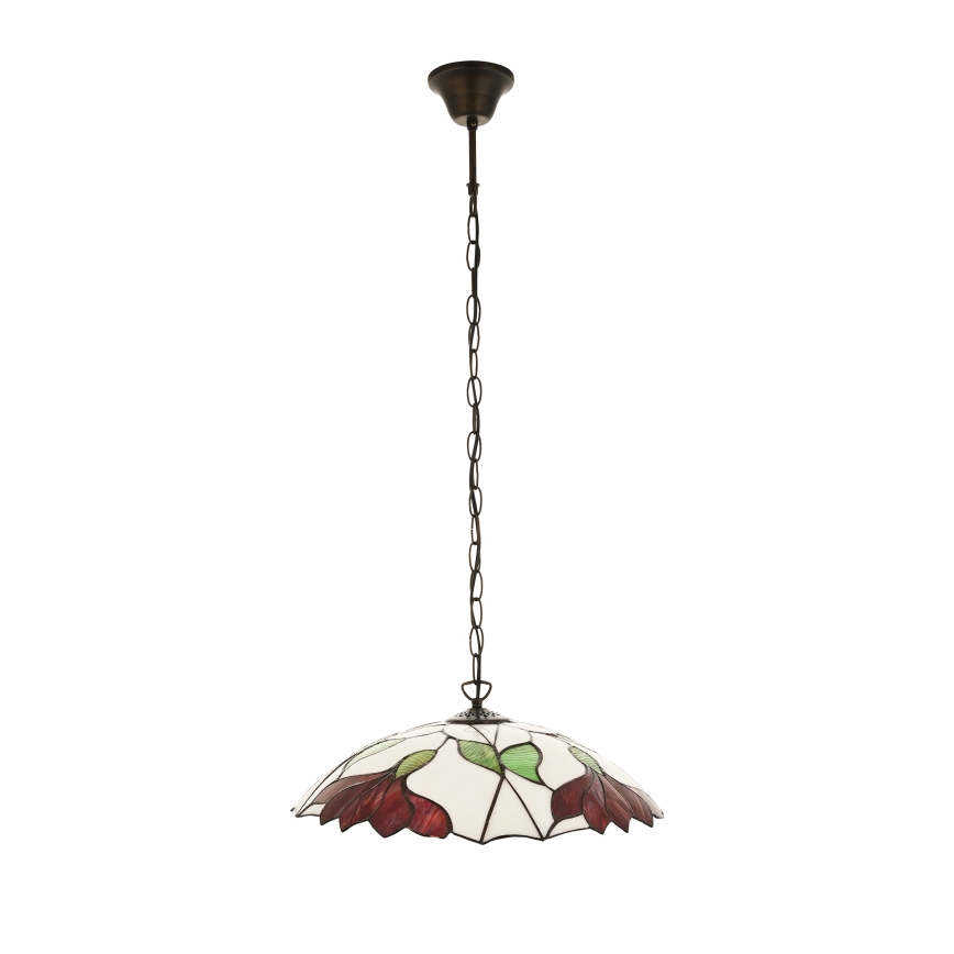 Endon 112246 - Κρεμαστό φωτιστικό με αλυσίδα Tiffany BOTANICA 1xE27/60W/230V Ø 45 cm