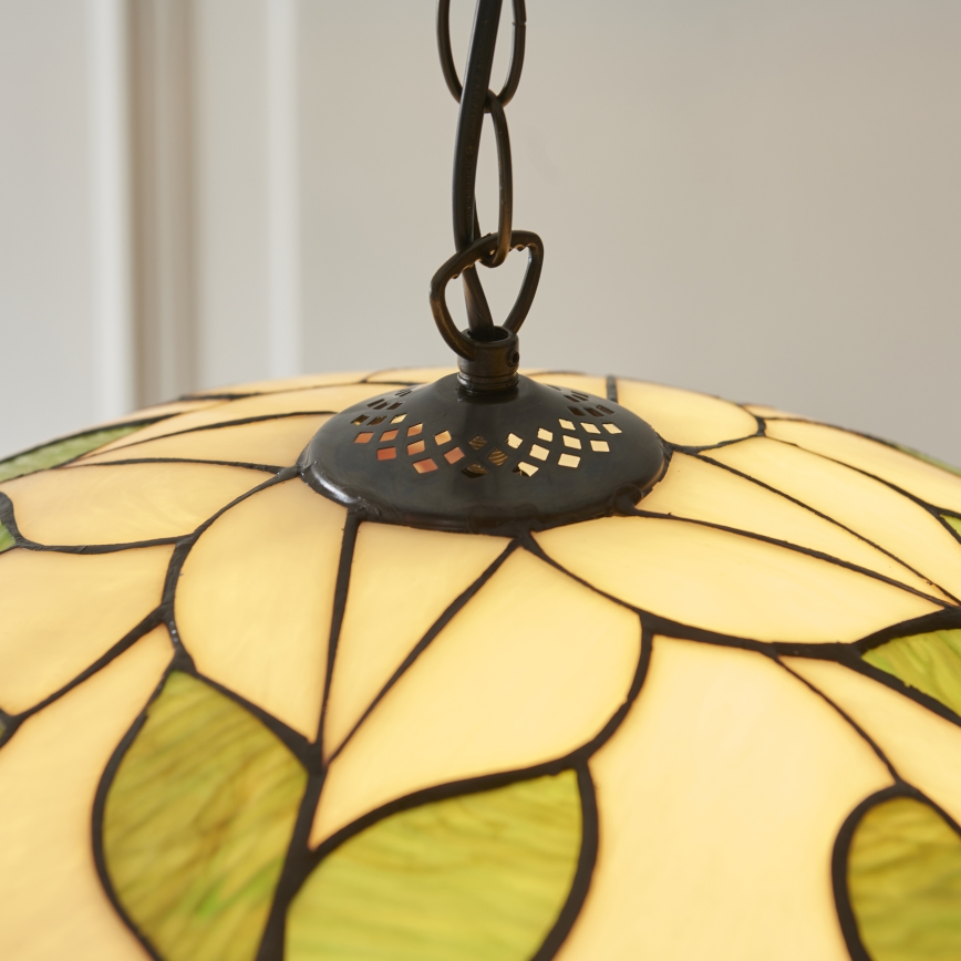 Endon 112246 - Κρεμαστό φωτιστικό με αλυσίδα Tiffany BOTANICA 1xE27/60W/230V Ø 45 cm