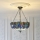 Endon 112250 - Πολυέλαιος με αλυσίδα Tiffany DRAGONFLY 3xE27/60W/230V Ø 50 cm
