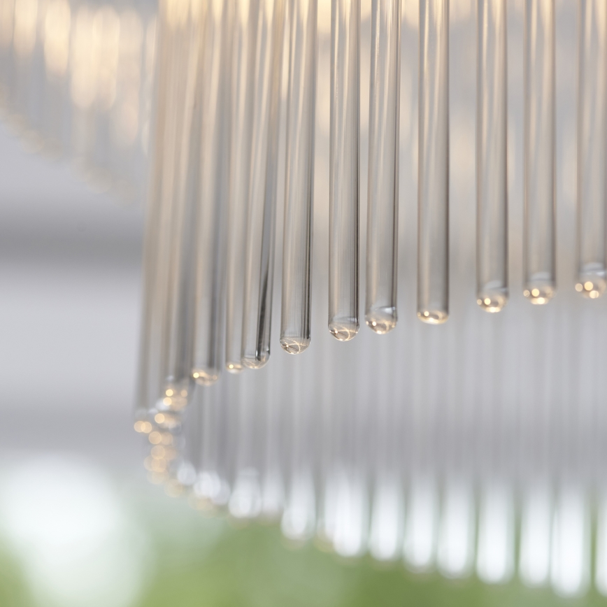 Endon 112575 - Πλαφονιέρα οροφής MARIETTA 3xE14/7W/230V ορείχαλκος/διαφανές