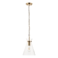 Endon 112859 - Πολυέλαιος με αλυσίδα HARLOW 1xE27/10W/230V ορείχαλκος