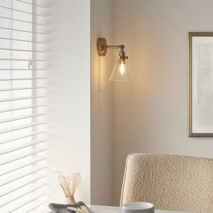 Endon 112861 - Επιτοίχιο σποτ φωτιστικό HARLOW 1xE14/7W/230V, χρυσό