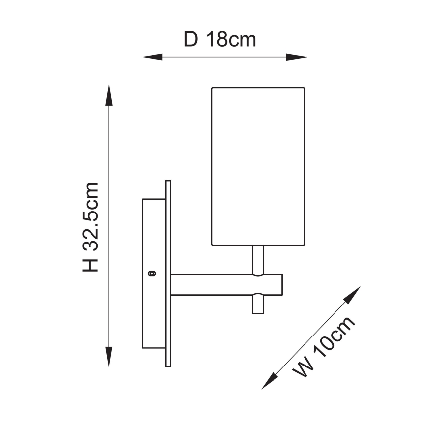 Endon 114201 - Απλίκα τοίχου 1xE14/7W/230V μπεζ/χρυσή