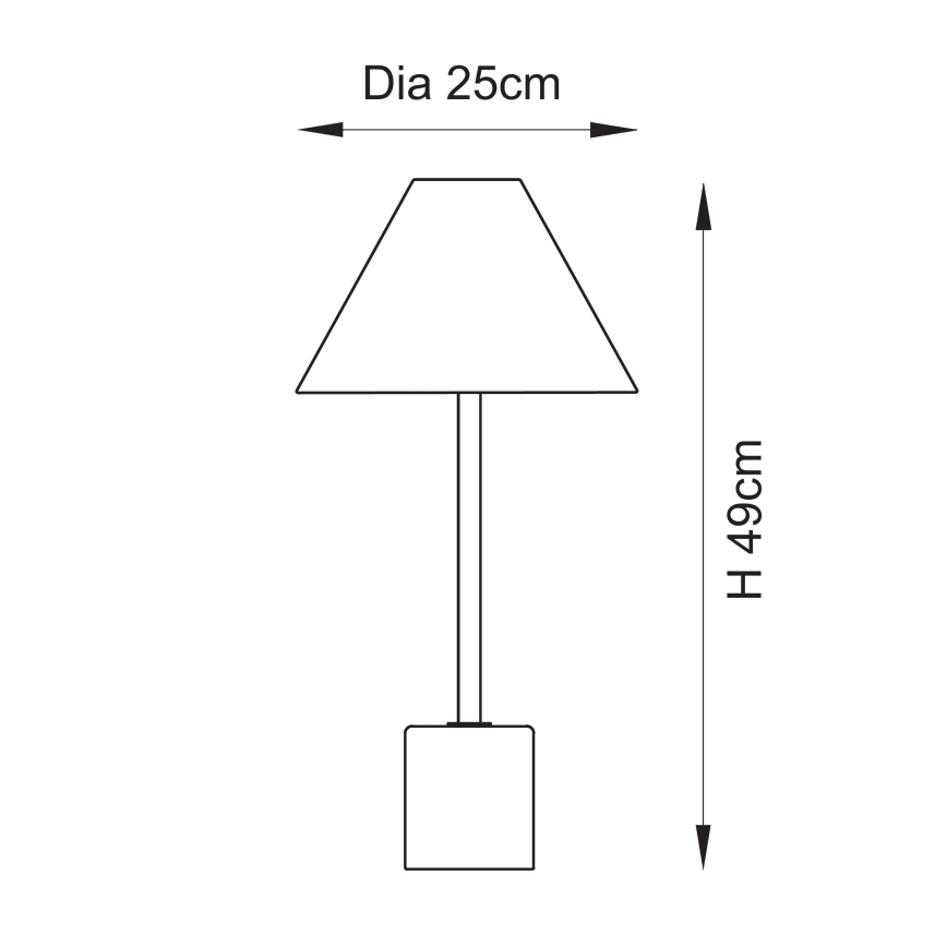 Endon 114211 - Επιτραπέζιο φωτιστικό 1xE14/7W/230V μπεζ/ορείχαλκος