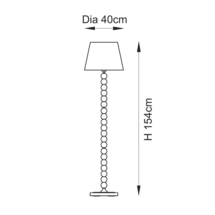 Endon 114632 - Επιδαπέδιο φωτιστικό HIGGLEDY 1xE27/10W/230V μπεζ