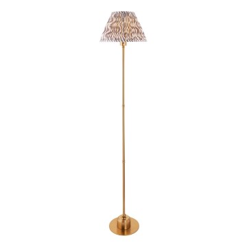 Endon 114785 - LED Dimmable επαναφορτιζόμενο φωτιστικό δαπέδου BURLEY LED/1,5W/5V ορείχαλκος/γκρι