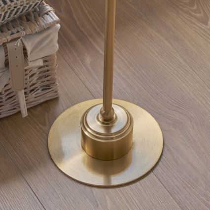 Endon 114785 - LED Dimmable επαναφορτιζόμενο φωτιστικό δαπέδου BURLEY LED/1,5W/5V ορείχαλκος/γκρι