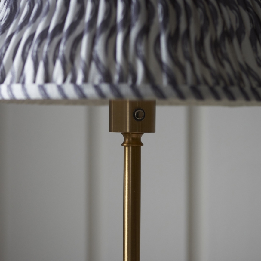 Endon 114785 - Ρυθμιζόμενο επαναφορτιζόμενο επιδαπέδιο φωτιστικό LED BURLEY LED/1,5W/5V 3600 mAh ορείχαλκος/γκρι