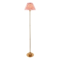 Endon 114786 - LED Dimmable επαναφορτιζόμενο φωτιστικό δαπέδου BURLEY LED/1,5W/5V 3600 mAh ορείχαλκος/ροζ