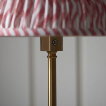 Endon 114786 - LED Dimmable επαναφορτιζόμενο φωτιστικό δαπέδου BURLEY LED/1,5W/5V ορείχαλκος/ροζ