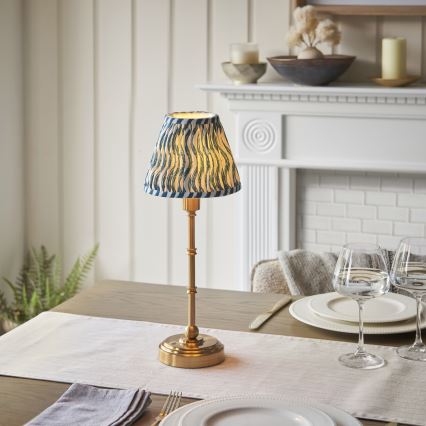 Endon 114796 - LED Dimmable επαναφορτιζόμενο επιτραπέζιο φωτιστικό	 BURLEY LED/1,5W/5V ορείχαλκος/μπλε