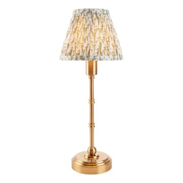 Endon 114800 - LED Dimmable επαναφορτιζόμενο επιτραπέζιο φωτιστικό	 BURLEY LED/1,5W/5V ορείχαλκος/πράσινο