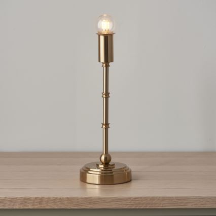 Endon 114800 - LED Dimmable επαναφορτιζόμενο επιτραπέζιο φωτιστικό	 BURLEY LED/1,5W/5V ορείχαλκος/πράσινο