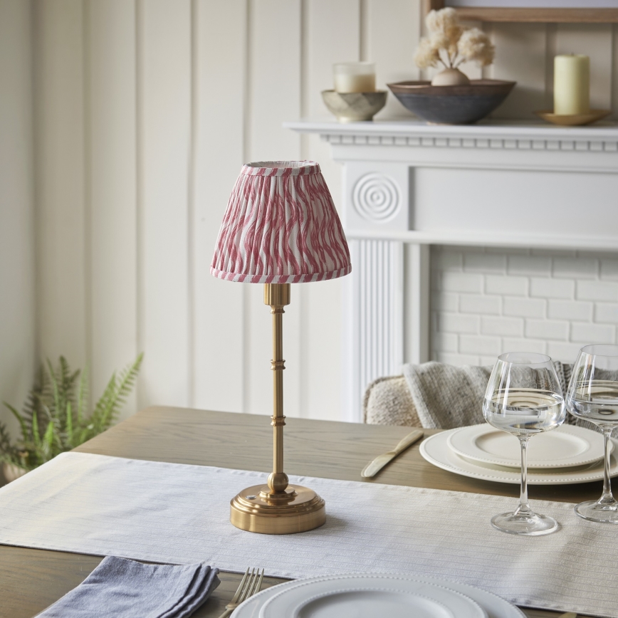 Endon 114804 - LED Dimmable επαναφορτιζόμενο επιτραπέζιο φωτιστικό	 BURLEY LED/1,5W/5V ορείχαλκος/ροζ
