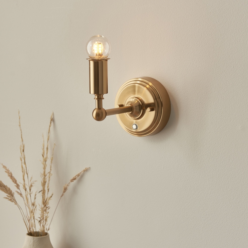 Endon 114817 - LED Dimming επαναφορτιζόμενο τοίχου φωτιστικό BURLEY LED/1,5W/5V ορείχαλκος/ροζ