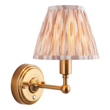 Endon 114831 - LED Dimming επαναφορτιζόμενο τοίχου φωτιστικό BURLEY LED/1,5W/5V ορείχαλκος/μπεζ