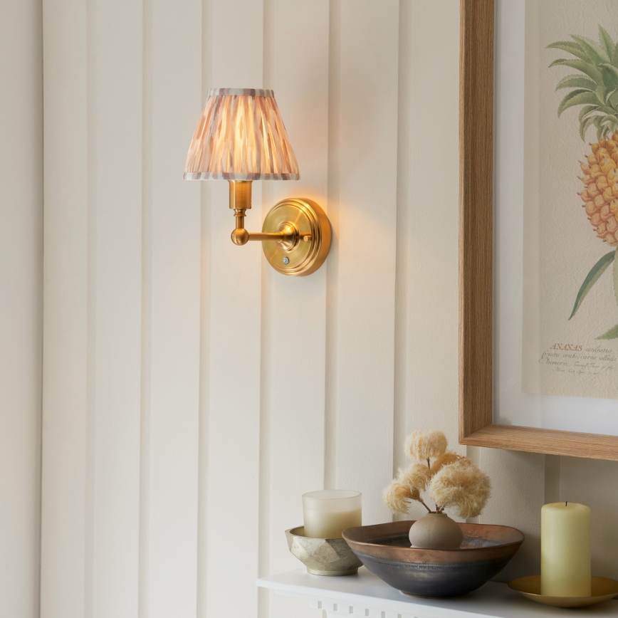 Endon 114831 - LED Dimming επαναφορτιζόμενο τοίχου φωτιστικό BURLEY LED/1,5W/5V ορείχαλκος/μπεζ