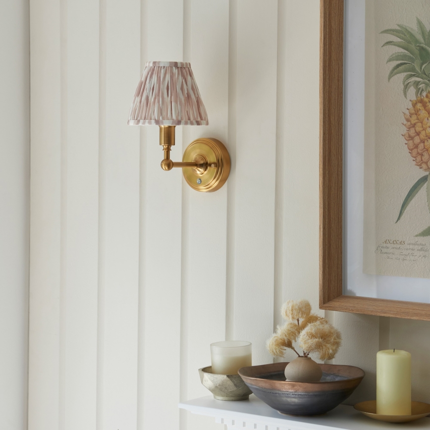 Endon 114831 - LED Dimming επαναφορτιζόμενο τοίχου φωτιστικό BURLEY LED/1,5W/5V ορείχαλκος/μπεζ