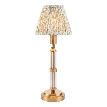 Endon 114838 - LED Dimmable επαναφορτιζόμενο επιτραπέζιο φωτιστικό	 MORTON LED/1,5W/5V 3600 mAh ορείχαλκος/πράσινο
