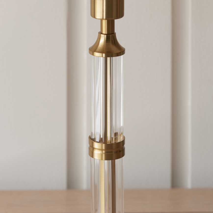 Endon 114838 - LED Dimmable επαναφορτιζόμενο επιτραπέζιο φωτιστικό	 MORTON LED/1,5W/5V 3600 mAh ορείχαλκος/πράσινο