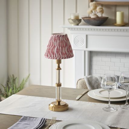 Endon 114842 - LED Dimmable επαναφορτιζόμενο επιτραπέζιο φωτιστικό	 MORTON LED/1,5W/5V 3600 mAh ορείχαλκος/ροζ