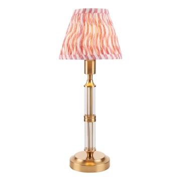Endon 114842 - LED Dimmable επαναφορτιζόμενο επιτραπέζιο φωτιστικό	 MORTON LED/1,5W/5V 3600 mAh ορείχαλκος/ροζ