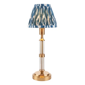 Endon 114846 - LED Dimmable επαναφορτιζόμενο επιτραπέζιο φωτιστικό	 MORTON LED/1,5W/5V 3600 mAh ορείχαλκος/μπλε